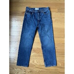 Everlane Relaxed Straight Jean Dark Blue Size 25